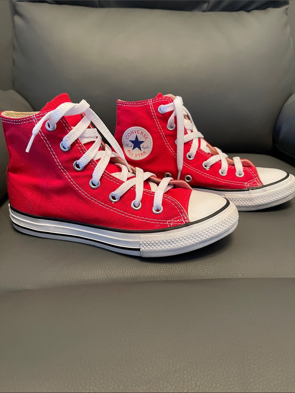 Converse Red High Top Chuck Taylor Sneakers